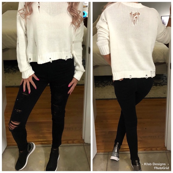 ❤️LAST 1! ⚡️Stretchy High Waist Distressed Jeans! - Picture 8 of 8